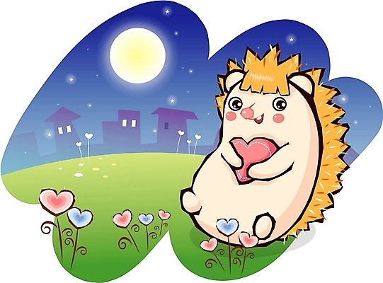 EPS 동물 척추동물 캐릭터 한마리 육지동물 꽃 별 동물캐릭터 야경 일러스트 홍보캐릭터 포유류 주택 애니멀프린트 사랑 사람없음 야외 건물 보름달 달 하트 고슴도치캐릭터 일러캐릭터 자연요소 모양 식물 1 건축물 감정 야간 고슴도치 파일형식 벡터 풍경_경치