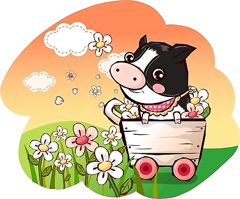 EPS 주간 동물 구름 척추동물 캐릭터 한마리 육지동물 꽃 동물캐릭터 꽃밭 일러스트 홍보캐릭터 포유류 하늘 애니멀프린트 사람없음 야외 수레 산책 돼지 돼지캐릭터 꽃마차 미니돼지 일러캐릭터 자연요소 식물 1 휴식 카트 마차 파일형식 벡터