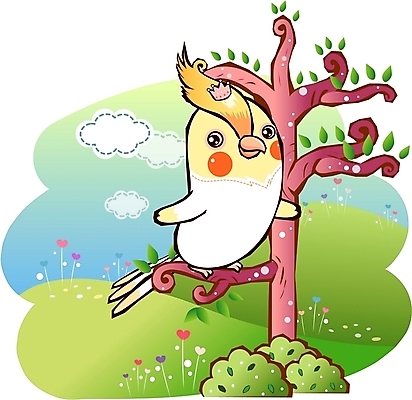 EPS 주간 나무 동물 구름 척추동물 캐릭터 동물캐릭터 일러스트 홍보캐릭터 하늘 왕관 애니멀프린트 사랑 초원 사람없음 야외 하트 새캐릭터 앵무새 왕관앵무새 일러캐릭터 자연요소 모양 식물 감정 조류 파일형식 벡터