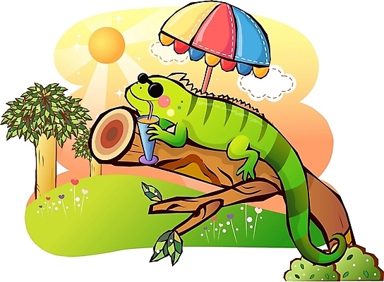 EPS 주간 동물 구름 척추동물 캐릭터 한마리 동물캐릭터 일러스트 홍보캐릭터 파충류 하늘 휴식 나뭇잎 애니멀프린트 사람없음 야외 컵 여름휴가 바캉스 선글라스 태양 주스 나뭇가지 파라솔 나무토막 이구아나 일러캐릭터 자연요소 나무 1 식기 안경 음료 컨셉 잎 휴가 파일형식 벡터 여름_계절