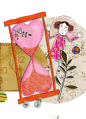 PSD 여자 일러스트 청소년 나뭇잎 사랑 한명 사람 10대 시간 구슬 모래시계 달팽이 콜라주 여자만 여자한명만 십대만 십대여자만 십대여자한명만 국내일러스트 1 감정 모래 시계 잎 연체동물 파일형식