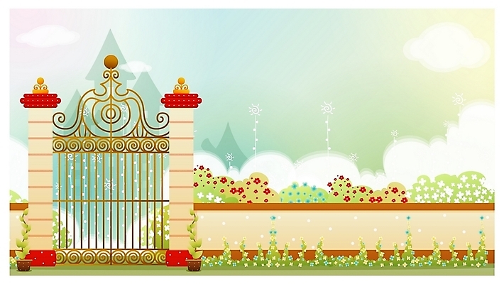 EPS 주간 구름 시설물 사계절 계절 현대건축 건축 꽃 화분 백그라운드 일러스트 자연 풍경 사람없음 야외 담장 봄 건축부분 성 대문 성문 봄배경 국내일러스트 자연요소 식물 건축물 문 생태계 파일형식 벡터