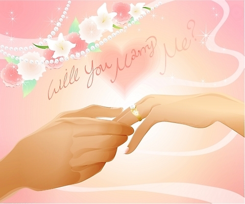 EPS 손 꽃 결혼 프로포즈 일러스트 이벤트 신체부위 장미 맹세 보석 결혼반지 언약 국내일러스트 식물 사람 반지 결심 광석 파일형식 벡터