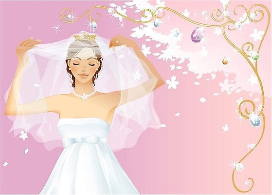 EPS 드레스 여자 신부 결혼 일러스트 면사포 한명 사람 이벤트 20대 성인 베일 여자만 여자한명만 성인여자만 청년만 청년여자만 성인한명만 청년여자한명만 성인여자한명만 성인만 국내일러스트 1 옷 청년 결혼소품 파일형식 벡터