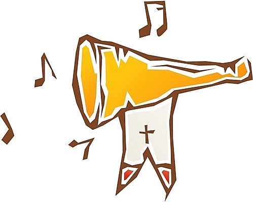 EPS 기독교 종교 악기 음악 음표 일러스트 관악기 사람없음 나팔 라인아이콘 판화아이콘 국내일러스트 아이콘 기호 문화예술 파일형식 벡터