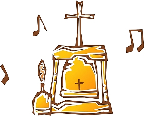 EPS 기독교 종교 십자가 음표 일러스트 종교용품 기독교용품 사람없음 종 라인아이콘 판화아이콘 국내일러스트 아이콘 기호 음악 파일형식 벡터