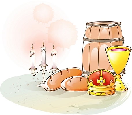 EPS 기독교 종교 빵 일러스트 장신구 초 왕관 사람없음 와인 바게트 오브젝트 촛대 성배 오크통 국내일러스트 음식 주류 파일형식 벡터