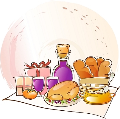 EPS 기독교 종교 음식 빵 일러스트 잔 서양음식 감 선물 사람없음 와인 병 오브젝트 스튜 추수감사절 칠면조 국내일러스트 식기 과일 조류 주류 파일형식 벡터