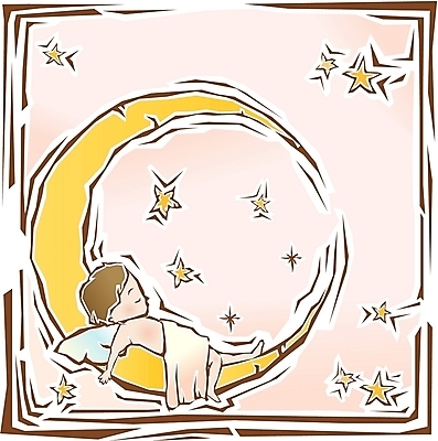 EPS 클립아트 남자 별 기독교 종교 일러스트 천사 도장 달 아기 잠 수면 초승달 판화 남자만 가상인물 국내일러스트 자연요소 상상 미술 사람 물 파일형식 벡터
