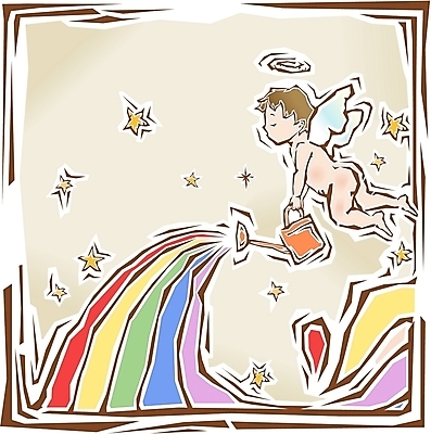 EPS 클립아트 남자 별 기독교 종교 무지개 일러스트 천사 도장 물뿌리개 아기 판화 남자만 가상인물 국내일러스트 자연요소 상상 미술 사람 파일형식 벡터