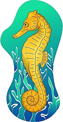 EPS 클립아트 동물 척추동물 한마리 야생동물 일러스트 어류 사람없음 바닷속 해마 국내일러스트 1 수중 바다동물 수중동물 파일형식 벡터