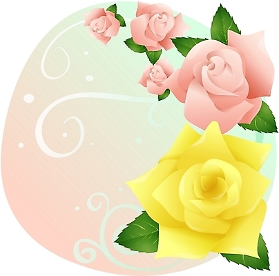 EPS 클립아트 식물 꽃 분홍색 컬러 백그라운드 일러스트 여름꽃 자연 사람없음 장미 노란색 국내일러스트 생태계 파일형식 벡터 여름_계절