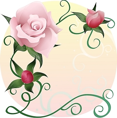 EPS 클립아트 식물 꽃 줄기 분홍색 백그라운드 일러스트 여름꽃 자연 사람없음 빨간색 장미 국내일러스트 컬러 생태계 파일형식 벡터 여름_계절