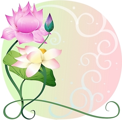 EPS 클립아트 식물 꽃 줄기 분홍색 백그라운드 일러스트 여름꽃 자연 연꽃 사람없음 보라색 국내일러스트 컬러 생태계 파일형식 벡터 여름_계절