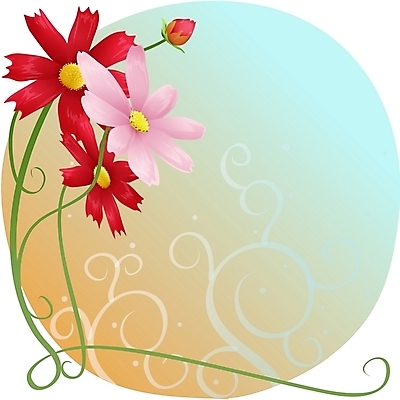 EPS 클립아트 식물 꽃 분홍색 백그라운드 일러스트 자연 가을꽃 사람없음 빨간색 코스모스 국내일러스트 컬러 생태계 파일형식 벡터 가을_계절