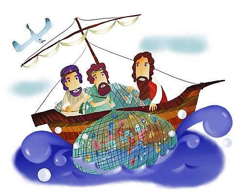 주간 PSD 캐릭터 남자 기독교 종교 물결 파도 바다 일러스트 갈매기 어류 사람 야외 세명 성경 그물 예수 어부 돛 성경이야기 선박 남자만 국내일러스트 일러캐릭터 자연요소 직업 수상교통 종교용품 조류 이야기 수중동물 신_종교 파일형식