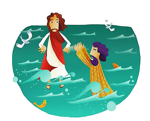 PSD 캐릭터 남자 기독교 종교 물결 파도 바다 일러스트 갈매기 어류 사람 두명 믿음 성경 예수 성경이야기 남자만 국내일러스트 일러캐릭터 감정 종교용품 조류 이야기 수중동물 신_종교 파일형식