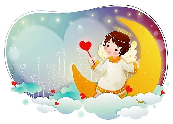 EPS 구름 캐릭터 별 기독교 종교 일러스트 상상 천사 달 하트 막대기 초승달 종교캐릭터 가상인물 일러캐릭터 자연요소 모양 파일형식 벡터