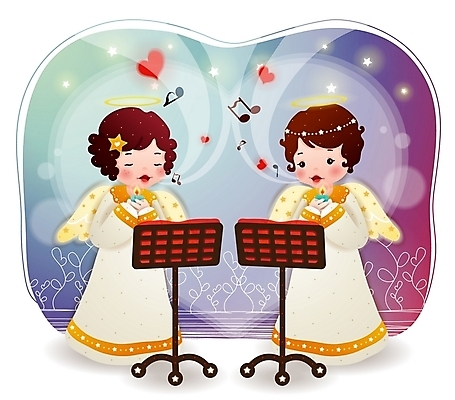 EPS 캐릭터 별 기독교 종교 음악 날개 음표 일러스트 촛불 노래 상상 천사 사랑 하트 찬송가 악보 종교캐릭터 찬양 가상인물 일러캐릭터 자연요소 모양 기호 감정 초 문화예술 파일형식 벡터