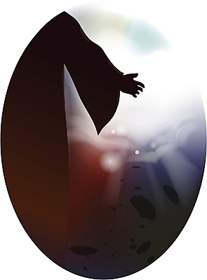 EPS 손 기념일 실루엣 기독교 종교 일러스트 부활절 빛 믿음 예수 연기 신앙심 국내일러스트 감정 촬영기법 이벤트 신체부위 신_종교 파일형식 벡터