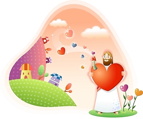 EPS 주간 식물 구름 남자 꽃 기독교 종교 일러스트 주택 사랑 한명 사람 20대 성인 야외 건물 하트 예수 하나님 언덕 남자만 남자한명만 성인남자만 청년만 청년남자만 청년남자한명만 성인한명만 성인남자한명만 성인만 국내일러스트 자연요소 모양 1 건축물 감정 청년 신_종교 파일형식 벡터