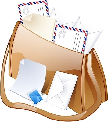 EPS 일러스트 문구용품 편지봉투 사람없음 편지 우편물 배송 편지지 우표 배달원가방 국내일러스트 봉투 오브젝트 파일형식 벡터