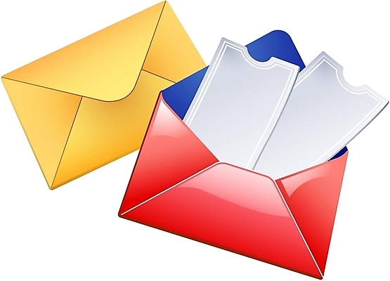 EPS 일러스트 문구용품 편지봉투 사람없음 우편물 상품권 국내일러스트 봉투 편지 오브젝트 파일형식 벡터