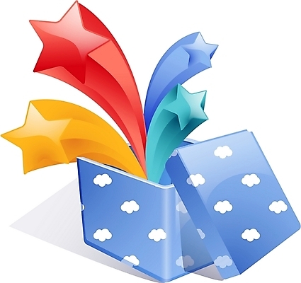 EPS 별 일러스트 선물 이벤트 사람없음 선물상자 오브젝트 구름무늬 국내일러스트 자연요소 무늬 상자 파일형식 벡터