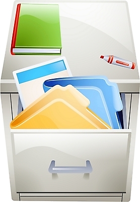 EPS 일러스트 비즈니스 사람없음 책 사무용품 유성매직 업무 파일 문서보관상자 화일철 국내일러스트 문구용품 상자 펜 작업 파일형식 벡터