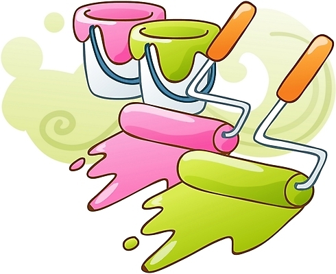 EPS 아이콘 문화 페인팅 큐티아이콘 미술 사람없음 페인트 미술도구 색칠 칠 2D아이콘 문화예술 오브젝트 파일형식 벡터