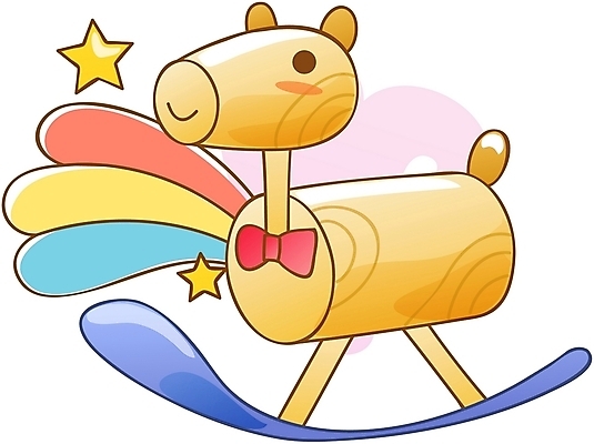 EPS 아이콘 별 놀이 휴식 큐티아이콘 사람없음 장난감 놀이용품 귀여움 목마 흔들목마 2D아이콘 자연요소 컨셉 오브젝트 파일형식 벡터