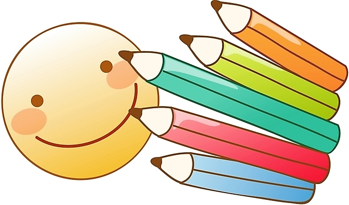 EPS 아이콘 문화 문구용품 색연필 큐티아이콘 미술 사람없음 필기구 연필 2D아이콘 문화예술 학용품 오브젝트 파일형식 벡터