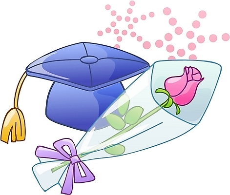EPS 아이콘 모자 잡화 기념일 문화 학사모 졸업 큐티아이콘 이벤트 사람없음 장미 축하 2D아이콘 모자_잡화 교육 꽃 컨셉 파일형식 벡터