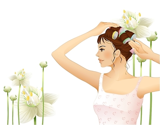 EPS 우먼라이프 여자 일러스트 한명 사람 20대 성인 뷰티 헤어롤 머리셋팅 여자만 여자한명만 성인여자만 청년만 청년여자만 성인한명만 청년여자한명만 성인여자한명만 성인만 국내일러스트 1 라이프스타일 청년 미용용품 파일형식 벡터