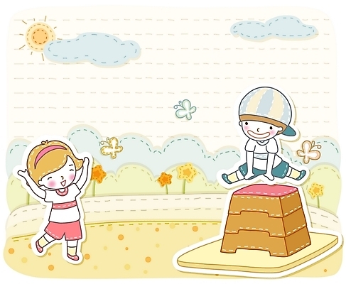 EPS 주간 구름 여학생 여자 어린이교육 교육 남자 꽃 초등학생 어린이 남학생 나비 일러스트 교육캐릭터 사람 소녀 소년 야외 두명 라이프 친구 태양 스쿨라이프 운동장 체육시간 뜀틀 어린이만 국내일러스트 일러캐릭터 자연요소 식물 캐릭터 학생 라이프스타일 스포츠용품 곤충 스포츠시설 학교 관계 수업 생활 공간 파일형식 벡터