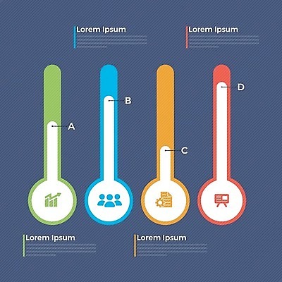 EPS 해외이미지 템플릿 디자인 배너 산업 선 일러스트 비즈니스 통계 그래프 설계 아이디어 사람없음 컬러풀 라벨 인포그래픽 정보 성장 비교 계획 보고서 경영 마케팅 해외202004 해외일러스트 컬러 컨셉 프레임 파일형식 벡터