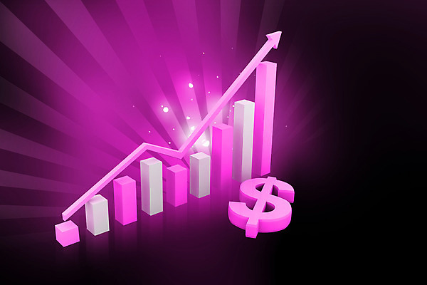 포토 JPG 해외이미지 컨셉 일러스트 그래프 화살 아이디어 사람없음 경제 컬러풀 3D 달러 성장 광선 흰색 시장 자주색 투자 수입 혜택 해외202004 해외포토 컬러 돈 비즈니스 디지털합성 파일형식