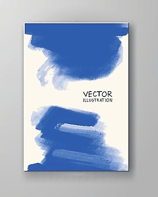 EPS 해외이미지 템플릿 디자인 배너 포스터 종이 백그라운드 일러스트 벽지 수채화 미술 사람없음 그래픽 장식 파란색 페인트 얼룩 그림 캔버스 페이지 엘리먼트 해외202004 해외일러스트 컬러 문화예술 파일형식 벡터