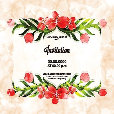 EPS 해외이미지 배너 기념일 꽃 백그라운드 잎 꽃무늬 일러스트 추상 수채화 프레임 이벤트 사람없음 장식 컬러풀 파티 축제 봄 축하 클래식 초대 국경 해외202004 해외일러스트 식물 계절 컬러 컨셉 무늬 파일형식 벡터