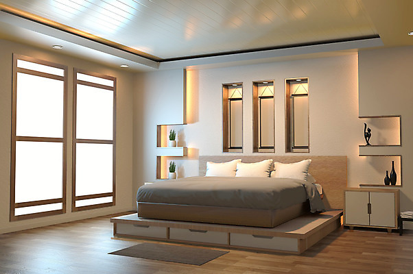 포토 JPG 해외이미지 디자인 벽 가구 건축양식 창문 가정 베개 호텔 휴식 새로움 아파트 주택 프레임 실내 사람없음 내부 목재 장식 빛 3D 일본 침실 방 흰색 침대 램프 고급 담요 리빙 매트리스 스타일 미니멀 안락 해외202004 해외포토 나무 건축 아시아 컬러 생활용품 컨셉 재료 침구 숙소 조명 건물 디지털합성 파일형식