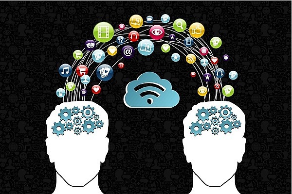 EPS 해외이미지 일러스트 비즈니스 사람 사람없음 스마트폰 핸드폰 원형 토론 경영 해외202004 해외일러스트 도형 전자제품 스마트기기 파일형식 벡터