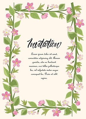 EPS 해외이미지 템플릿 디자인 꽃 포스터 분홍색 백그라운드 잎 꽃무늬 패턴 일러스트 프레임 사랑 미술 사람없음 그래픽 장식 초록색 세트 장미 봄 낭만 축하 그림 초대 손그림 파스텔톤 해외202004 해외일러스트 식물 계절 감정 컬러 컨셉 무늬 문화예술 파일형식 벡터