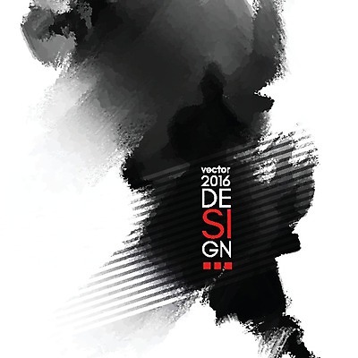 EPS 해외이미지 백그라운드 일러스트 수묵화 미술 타이포그라피 사람없음 검은색 먹 번짐 국경 해외202004 해외일러스트 문자 컬러 서예 문화예술 파일형식 벡터 효과