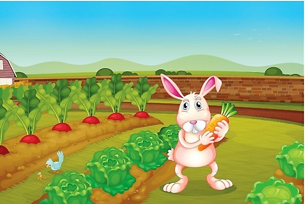 EPS 해외이미지 나무 식물 동물 구름 잎 밭 채소 일러스트 자연 조류 하늘 풍경 사람없음 야외 파란색 농작물 울타리 농장 농경지 당근 흰색 토끼 농부 그림 외양간 밭일 해외202004 해외일러스트 자연요소 직업 컬러 농업 포유류 뿌리채소 담장 반려동물 생태계 파일형식 벡터