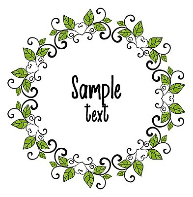 EPS 해외이미지 식물 꽃 선 백그라운드 잎 일러스트 프레임 사람없음 낭만 원형 메뉴 꽃프레임 프레임일러스트 국경 해외202004 해외일러스트 도형 컨셉 파일형식 벡터