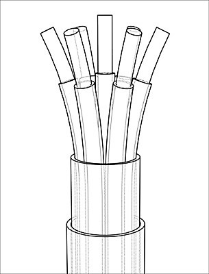 EPS 해외이미지 산업 선 백그라운드 곡선 일러스트 부분 추상 기술 3D 검은색 자료 힘 장비 에너지 흰색 네트워크 연결 스케치 유연 전자 윤곽 철사 지휘자 튜브 고립 구리 설치 전압 공급 와이어프레임 배선 해외202004 해외일러스트 컬러 무늬 미술 한자 음악가 원소 디지털합성 파일형식 벡터