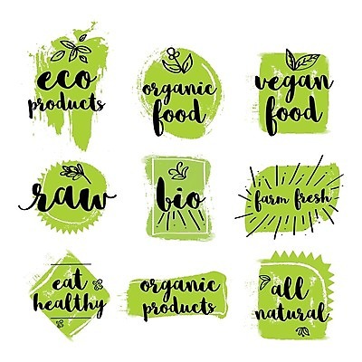 EPS 해외이미지 모양 템플릿 디자인 배너 스티커 일러스트 캘리그라피 텍스트 수채화 건강 타이포그라피 사람없음 초록색 세트 라벨 세일 심볼 친환경 손그림 패키지 내추럴 레터링 비건 해외202004 해외일러스트 문자 컬러 프레임 환경 채식주의자 파일형식 벡터