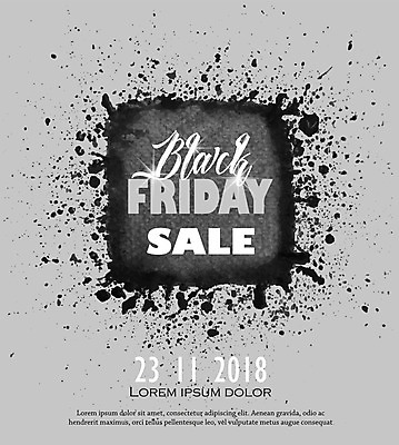 EPS 해외이미지 배너 백그라운드 일러스트 프레임 이벤트 타이포그라피 사람없음 라벨 세일 검은색 페인트 떨어짐 큼 블랙프라이데이 해외202004 해외일러스트 문자 컬러 컨셉 데이이벤트 크기 파일형식 벡터
