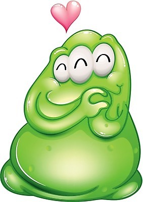 EPS 해외이미지 캐릭터 일러스트 사람없음 하트 몬스터 해외202004 해외일러스트 일러캐릭터 모양 파일형식 벡터