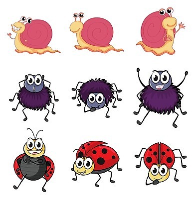 EPS 해외이미지 동물 행복 야생동물 어린이 곤충 백그라운드 일러스트 자연 서기 미소 앉기 그래픽 빛 걷기 껍질 흰색 점 벌레 위험 만화 딱정벌레 그림 달팽이 무당벌레 거미 공상 느림 기어가기 민달팽이 오싹 해외202004 해외일러스트 감정 컬러 컨셉 모션 연체동물 표정 사람 생태계 파일형식 벡터 달팽이_동물